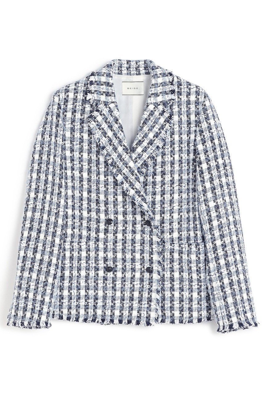 【ベイジ,/BEIGE,】のBERYL / ファンシーツイードダブルジャケット/ インテリア・キッズ・メンズ・レディースファッション・服の通販 founy(ファニー) 　ファッション　Fashion　レディースファッション　Fashion for Women　アウター　Coat / Outerwear Collection　レディースジャケット・軽アウター　Jackets　エレガント 上品　Elegant　オケージョン　Occasion Wear　ジャケット　Jacket, Outerwear　セットアップ　Set-Up, Coordinated Outfit　ダブル　Double, Double-Breasted　ツイード　Twill, Twill Weave　デニム　Denim, Jeans Material　フリンジ　Fringe, Tassel　マニッシュ　Mannish, Boyish　新作・新入荷　New Arrivals / New In　Navy Mix|ID: prp329100004779932 ipo3291000000034673745