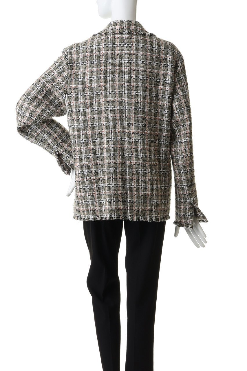 【ベイジ,/BEIGE,】のBERYL / ファンシーツイードダブルジャケット/ 人気、トレンドファッション・服の通販 founy(ファニー) 　ファッション　Fashion　レディースファッション　Fashion for Women　アウター　Coat / Outerwear Collection　レディースジャケット・軽アウター　Jackets　エレガント 上品　Elegant　オケージョン　Occasion Wear　ジャケット　Jacket, Outerwear　セットアップ　Set-Up, Coordinated Outfit　ダブル　Double, Double-Breasted　ツイード　Twill, Twill Weave　デニム　Denim, Jeans Material　フリンジ　Fringe, Tassel　マニッシュ　Mannish, Boyish　other-4|ID: prp329100004779932 ipo3291000000035351162
