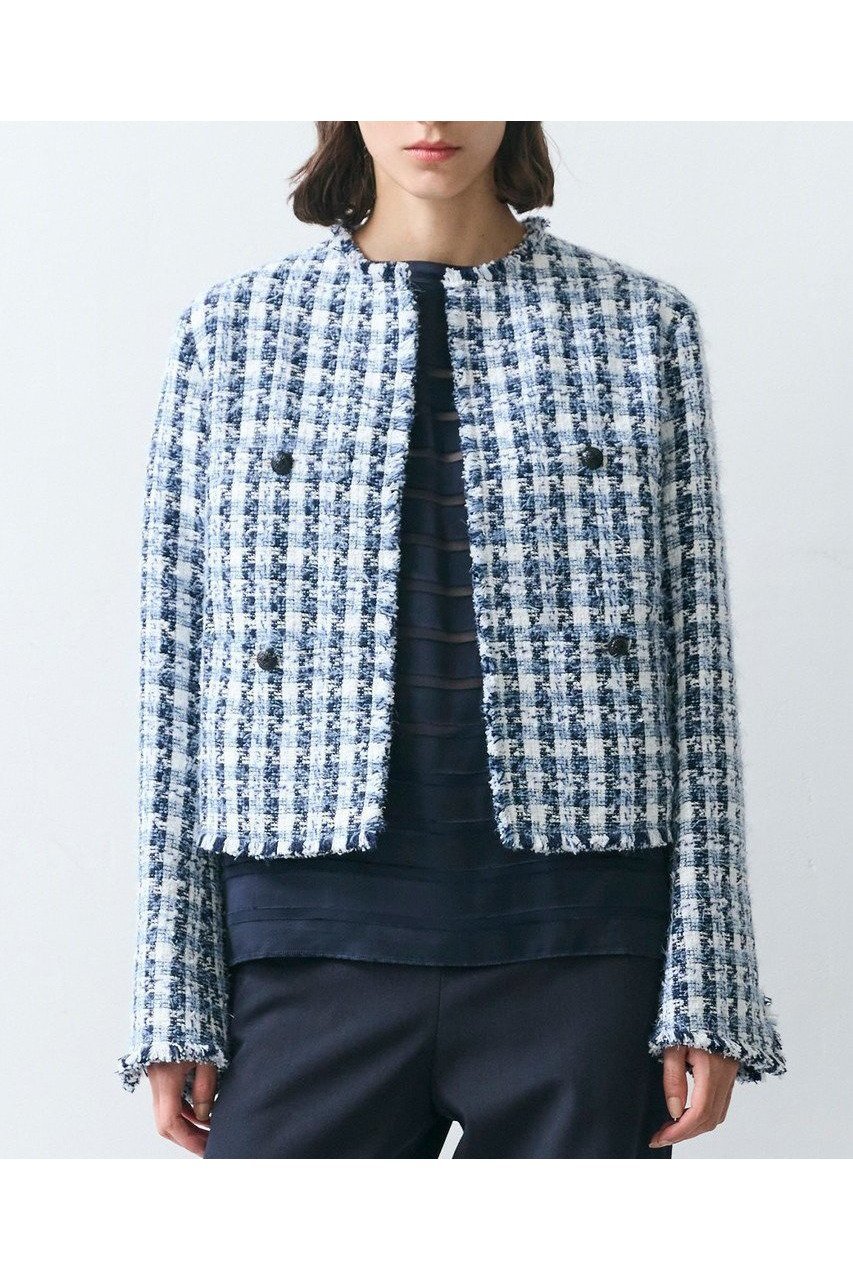 【ベイジ,/BEIGE,】のBERYL / ファンシーツイードノーカラージャケット/ 人気、トレンドファッション・服の通販 founy(ファニー) 　ファッション　Fashion　レディースファッション　Fashion for Women　アウター　Coat / Outerwear Collection　レディースジャケット・軽アウター　Jackets　ノーカラージャケット / シンプル上品コーデ　Collarless Jackets　オケージョン　Occasion Wear　ジャケット　Jacket, Outerwear　セットアップ　Set-Up, Coordinated Outfit　ツイード　Twill, Twill Weave　デニム　Denim, Jeans Material　フリンジ　Fringe, Tassel　エレガント 上品　Elegant　新作・新入荷　New Arrivals / New In　other-4|ID: prp329100004779933 ipo3291000000034673754