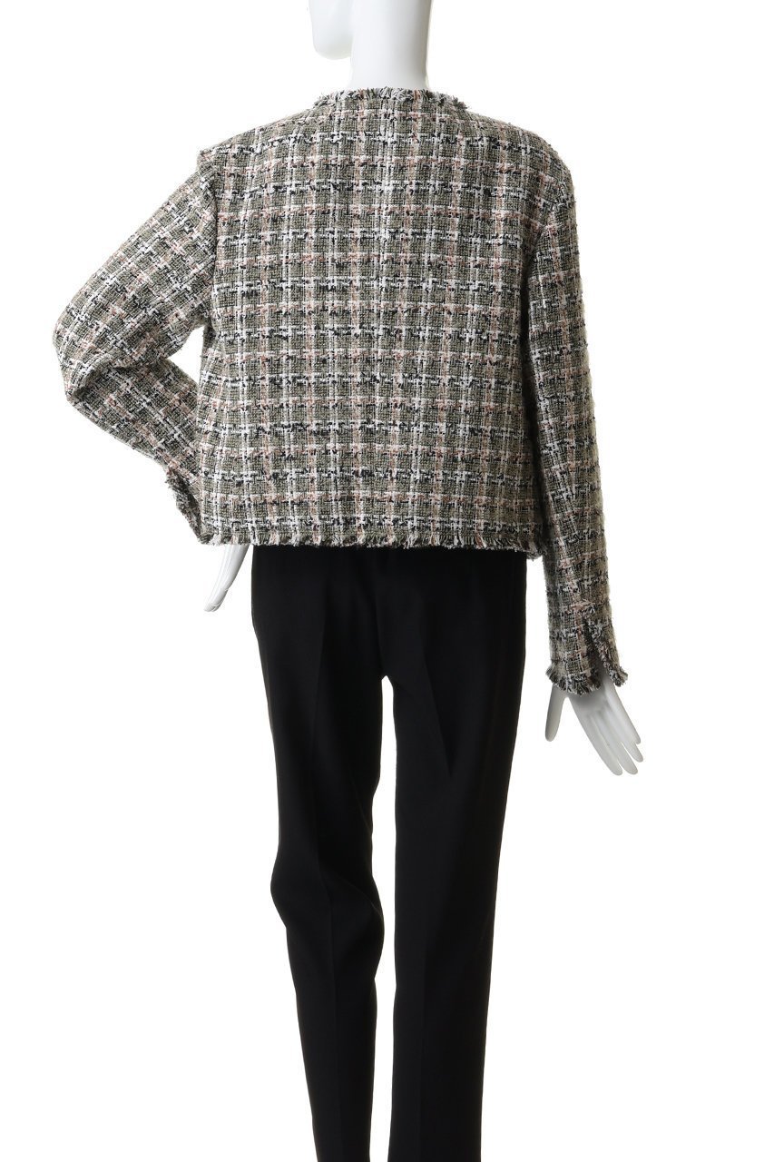 【ベイジ,/BEIGE,】のBERYL / ファンシーツイードノーカラージャケット/ 人気、トレンドファッション・服の通販 founy(ファニー) 　ファッション　Fashion　レディースファッション　Fashion for Women　アウター　Coat / Outerwear Collection　レディースジャケット・軽アウター　Jackets　ノーカラージャケット / シンプル上品コーデ　Collarless Jackets　オケージョン　Occasion Wear　ジャケット　Jacket, Outerwear　セットアップ　Set-Up, Coordinated Outfit　ツイード　Twill, Twill Weave　デニム　Denim, Jeans Material　フリンジ　Fringe, Tassel　エレガント 上品　Elegant　other-4|ID: prp329100004779933 ipo3291000000035483558