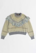 【メゾンスペシャル/MAISON SPECIAL】のFringe Feather Knit/フリンジフェザーニット GRY(グレー)|ID: prp329100004779935 ipo3291000000034673761