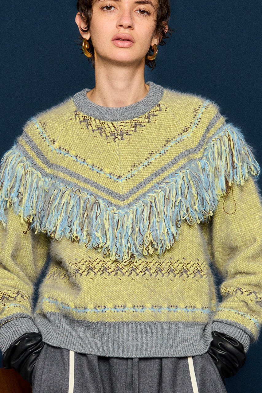 【メゾンスペシャル/MAISON SPECIAL】のFringe Feather Knit/フリンジフェザーニット 人気、トレンドファッション・服の通販 founy(ファニー) ファッション Fashion レディースファッション Fashion for Women トップス・カットソー Cut & Sew Tops ニット Knit Tops & Sweaters カジュアルプルオーバー・ニットトップス Pullovers & Knit Tops / Casual Pullovers シンプル Simple, Minimal トレンド Trend, Trending Now フリンジ Fringe, Tassel ボトム Bottoms, Lower Wear 新作・新入荷 New Arrivals / New In A/W・秋冬 Autumn/Winter other-5|ID: prp329100004779935 ipo3291000000034673765