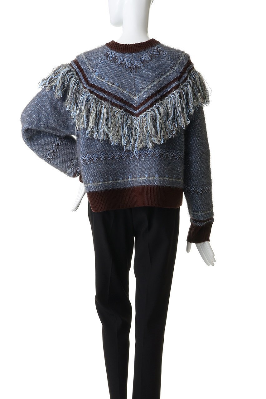 【メゾンスペシャル/MAISON SPECIAL】のFringe Feather Knit/フリンジフェザーニット 人気、トレンドファッション・服の通販 founy(ファニー) ファッション Fashion レディースファッション Fashion for Women トップス・カットソー Cut & Sew Tops ニット Knit Tops & Sweaters カジュアルプルオーバー・ニットトップス Pullovers & Knit Tops / Casual Pullovers シンプル Simple, Minimal トレンド Trend, Trending Now フリンジ Fringe, Tassel ボトム Bottoms, Lower Wear A/W・秋冬 Autumn/Winter other-7|ID: prp329100004779935 ipo3291000000034778605