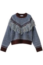 【メゾンスペシャル/MAISON SPECIAL】のFringe Feather Knit/フリンジフェザーニット 人気、トレンドファッション・服の通販 founy(ファニー) ファッション Fashion レディースファッション Fashion for Women トップス・カットソー Cut & Sew Tops ニット Knit Tops & Sweaters カジュアルプルオーバー・ニットトップス Pullovers & Knit Tops / Casual Pullovers シンプル Simple, Minimal トレンド Trend, Trending Now フリンジ Fringe, Tassel ボトム Bottoms, Lower Wear A/W・秋冬 Autumn/Winter thumbnail BRD(ボルドー)|ID: prp329100004779935 ipo3291000000035942692