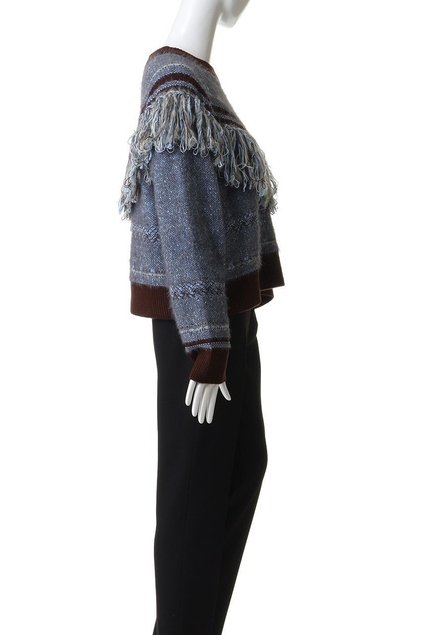 【メゾンスペシャル/MAISON SPECIAL】のFringe Feather Knit/フリンジフェザーニット 人気、トレンドファッション・服の通販 founy(ファニー) ファッション Fashion レディースファッション Fashion for Women トップス・カットソー Cut & Sew Tops ニット Knit Tops & Sweaters カジュアルプルオーバー・ニットトップス Pullovers & Knit Tops / Casual Pullovers シンプル Simple, Minimal トレンド Trend, Trending Now フリンジ Fringe, Tassel ボトム Bottoms, Lower Wear A/W・秋冬 Autumn/Winter other-3|ID: prp329100004779935 ipo3291000000035942695