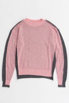 【メゾンスペシャル/MAISON SPECIAL】のKid Mohair Two-Tone Knit Top/キッドモヘアバイカラーニットトップ PNK(ピンク)|ID: prp329100004779936 ipo3291000000034673770