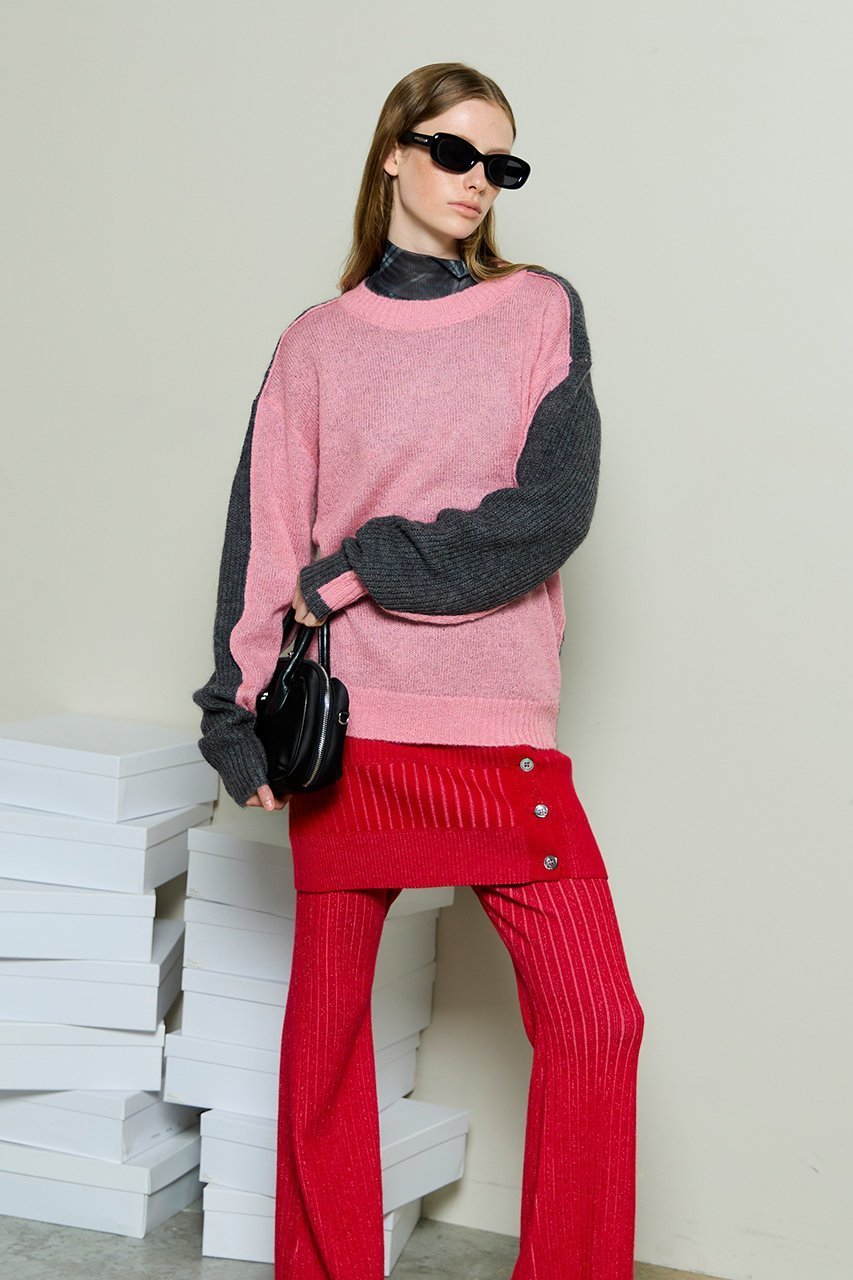 【メゾンスペシャル/MAISON SPECIAL】のKid Mohair Two-Tone Knit Top/キッドモヘアバイカラーニットトップ 人気、トレンドファッション・服の通販 founy(ファニー) ファッション Fashion レディースファッション Fashion for Women トップス・カットソー Cut & Sew Tops ニット Knit Tops & Sweaters カジュアルプルオーバー・ニットトップス Pullovers & Knit Tops / Casual Pullovers タートル Turtleneck, Turtle Collar エレガント 上品 Elegant 冬 Winter / This Winter 新作・新入荷 New Arrivals / New In other-4|ID: prp329100004779936 ipo3291000000034673773