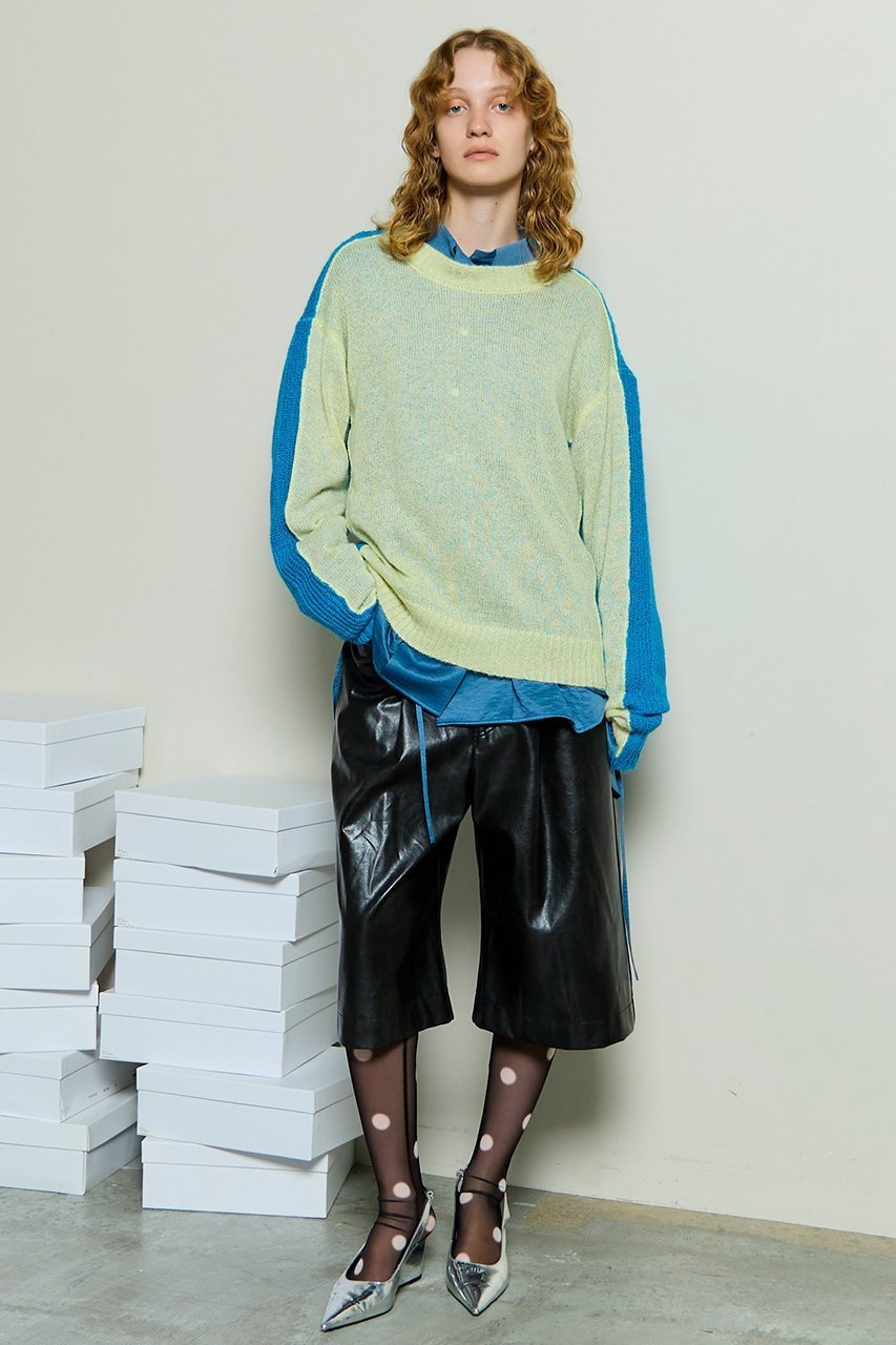 【メゾンスペシャル/MAISON SPECIAL】のKid Mohair Two-Tone Knit Top/キッドモヘアバイカラーニットトップ 人気、トレンドファッション・服の通販 founy(ファニー) 　ファッション　Fashion　レディースファッション　Fashion for Women　トップス・カットソー　Cut & Sew Tops　ニット　Knit Tops & Sweaters　カジュアルプルオーバー・ニットトップス　Pullovers & Knit Tops / Casual Pullovers　タートル　Turtleneck, Turtle Collar　エレガント 上品　Elegant　冬　Winter / This Winter　other-7|ID: prp329100004779936 ipo3291000000035884348