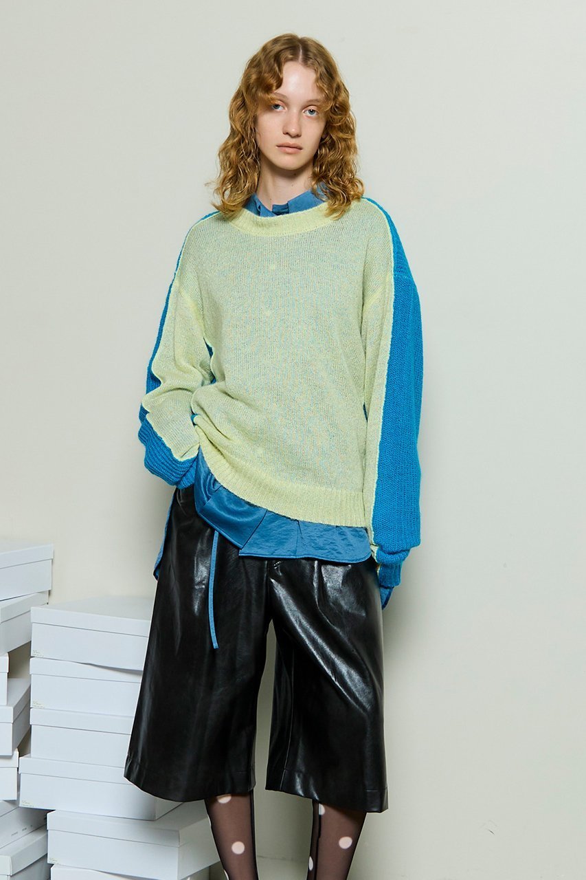 【メゾンスペシャル/MAISON SPECIAL】のKid Mohair Two-Tone Knit Top/キッドモヘアバイカラーニットトップ 人気、トレンドファッション・服の通販 founy(ファニー) 　ファッション　Fashion　レディースファッション　Fashion for Women　トップス・カットソー　Cut & Sew Tops　ニット　Knit Tops & Sweaters　カジュアルプルオーバー・ニットトップス　Pullovers & Knit Tops / Casual Pullovers　タートル　Turtleneck, Turtle Collar　エレガント 上品　Elegant　冬　Winter / This Winter　other-8|ID: prp329100004779936 ipo3291000000035884349