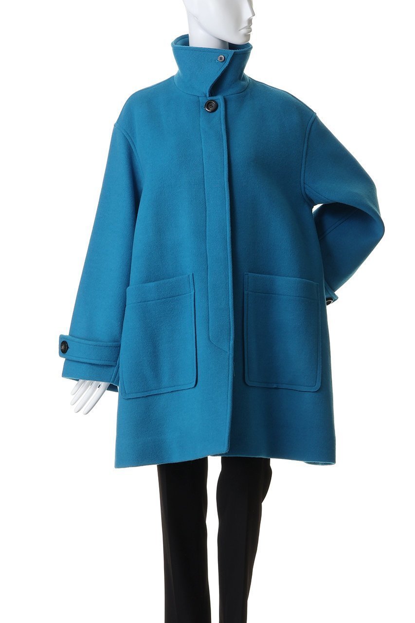 【メゾンスペシャル/MAISON SPECIAL】のMelton Coat/メルトンコート 人気、トレンドファッション・服の通販 founy(ファニー) 　ファッション　Fashion　レディースファッション　Fashion for Women　アウター　Coat / Outerwear Collection　コート・ロングコート・ピーコート　Long Coats, Peacoats & More　ショート　Short, Short Length　シルバー　Silver, Metallic Silver　スタンド　Stand Collar, Upright Stand　ポケット　Pocket, Pocket Detail　メルトン　Melton, Heavy Wool　冬　Winter / This Winter　エレガント 上品　Elegant　other-8|ID: prp329100004779941 ipo3291000000035884356