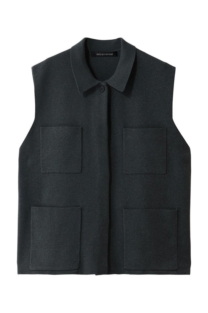 【ミズイロ インド/mizuiro ind】のwide vest with collar ベスト インテリア・キッズ・メンズ・レディースファッション・服の通販 founy(ファニー) https://founy.com/ ファッション Fashion レディースファッション Fashion for Women アウター Coat / Outerwear Collection レディースジャケット・軽アウター Jackets インナー Innerwear ジャケット Jacket, Outerwear タートルネック Turtleneck, High Neck ベスト Vest, Waistcoat ポケット Pocket, Pocket Detail リラックス Relax, Relaxed Fit ワイド Wide, Wide Fit 新作・新入荷 New Arrivals / New In |ID: prp329100004779942 ipo3291000000034673825