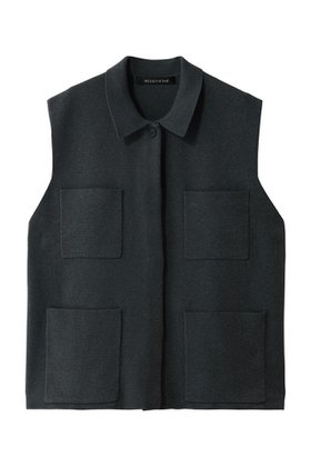 【ミズイロ インド/mizuiro ind】 wide vest with collar ベスト人気、トレンドファッション・服の通販 founy(ファニー) ファッション Fashion レディースファッション Fashion for Women アウター Coat / Outerwear Collection レディースジャケット・軽アウター Jackets インナー Innerwear ジャケット Jacket, Outerwear タートルネック Turtleneck, High Neck ベスト Vest, Waistcoat ポケット Pocket, Pocket Detail リラックス Relax, Relaxed Fit ワイド Wide, Wide Fit 新作・新入荷 New Arrivals / New In |ID:prp329100004779942
