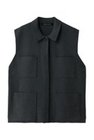 【ミズイロ インド/mizuiro ind】のwide vest with collar ベスト 人気、トレンドファッション・服の通販 founy(ファニー) ファッション Fashion レディースファッション Fashion for Women アウター Coat / Outerwear Collection レディースジャケット・軽アウター Jackets インナー Innerwear ジャケット Jacket, Outerwear タートルネック Turtleneck, High Neck ベスト Vest, Waistcoat ポケット Pocket, Pocket Detail リラックス Relax, Relaxed Fit ワイド Wide, Wide Fit 再入荷 Restock / Back in Stock |ID:prp329100004779942