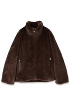 【クルニ/CULLNI】の【UNISEX】FAKE Fur Zip Up ハイネック ショートコート 人気、トレンドファッション・服の通販 founy(ファニー) ファッション Fashion レディースファッション Fashion for Women アウター Coat / Outerwear Collection コート・ロングコート・ピーコート Long Coats, Peacoats & More ユニセックス Unisex, Genderless ショート Short, Short Length ハイネック High Neck, Mock Neck フェイクファー Faux Fur, Imitation Fur マフラー Scarf, Muffler エレガント 上品 Elegant 冬 Winter / This Winter 新作・新入荷 New Arrivals / New In thumbnail ブラウン|ID: prp329100004779946 ipo3291000000034673860