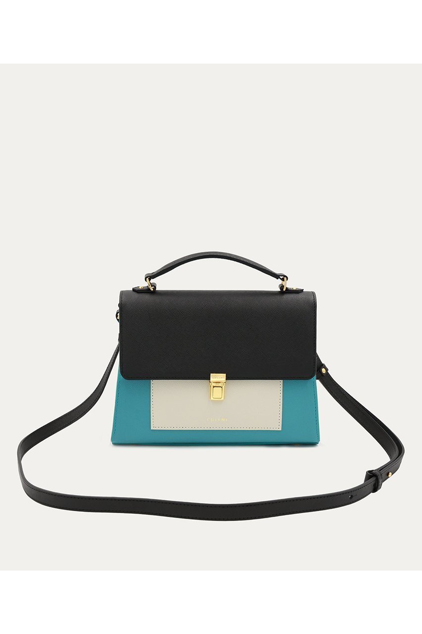 【クルニ/CULLNI】のClasp lock Leather Pocket ハンドバッグ インテリア・キッズ・メンズ・レディースファッション・服の通販 founy(ファニー) 　ファッション　Fashion　レディースファッション　Fashion for Women　バッグ　Bags　ユニセックス　Unisex, Genderless　フラップ　Flap, Flap Pocket　ポケット　Pocket, Pocket Detail　モダン　Modern, Contemporary　ラップ　Wrap, Wrap Design　エレガント 上品　Elegant　新作・新入荷　New Arrivals / New In　ブルーグリーン×マッシュルーム|ID: prp329100004779948 ipo3291000000034673882