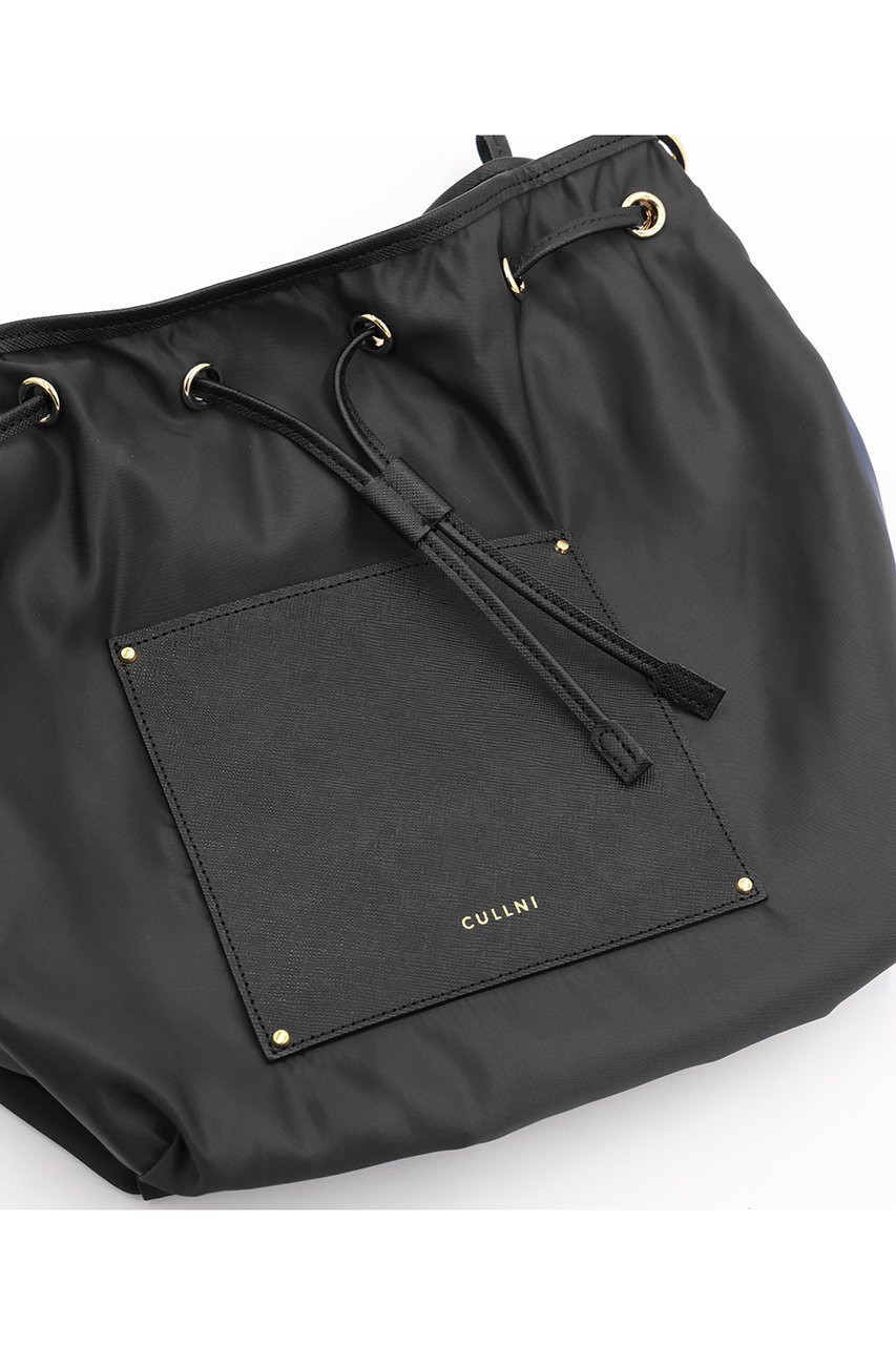 【クルニ/CULLNI】のLeather Pocket ハイカウント タフタ バケットバッグ 人気、トレンドファッション・服の通販 founy(ファニー) 　ファッション　Fashion　レディースファッション　Fashion for Women　バッグ　Bags　ユニセックス　Unisex, Genderless　タフタ　Taffeta, Structured Fabric　ドローストリング　Drawstring, Pull Cord　ポケット　Pocket, Pocket Detail　エレガント 上品　Elegant　新作・新入荷　New Arrivals / New In　other-2|ID: prp329100004779950 ipo3291000000034673901