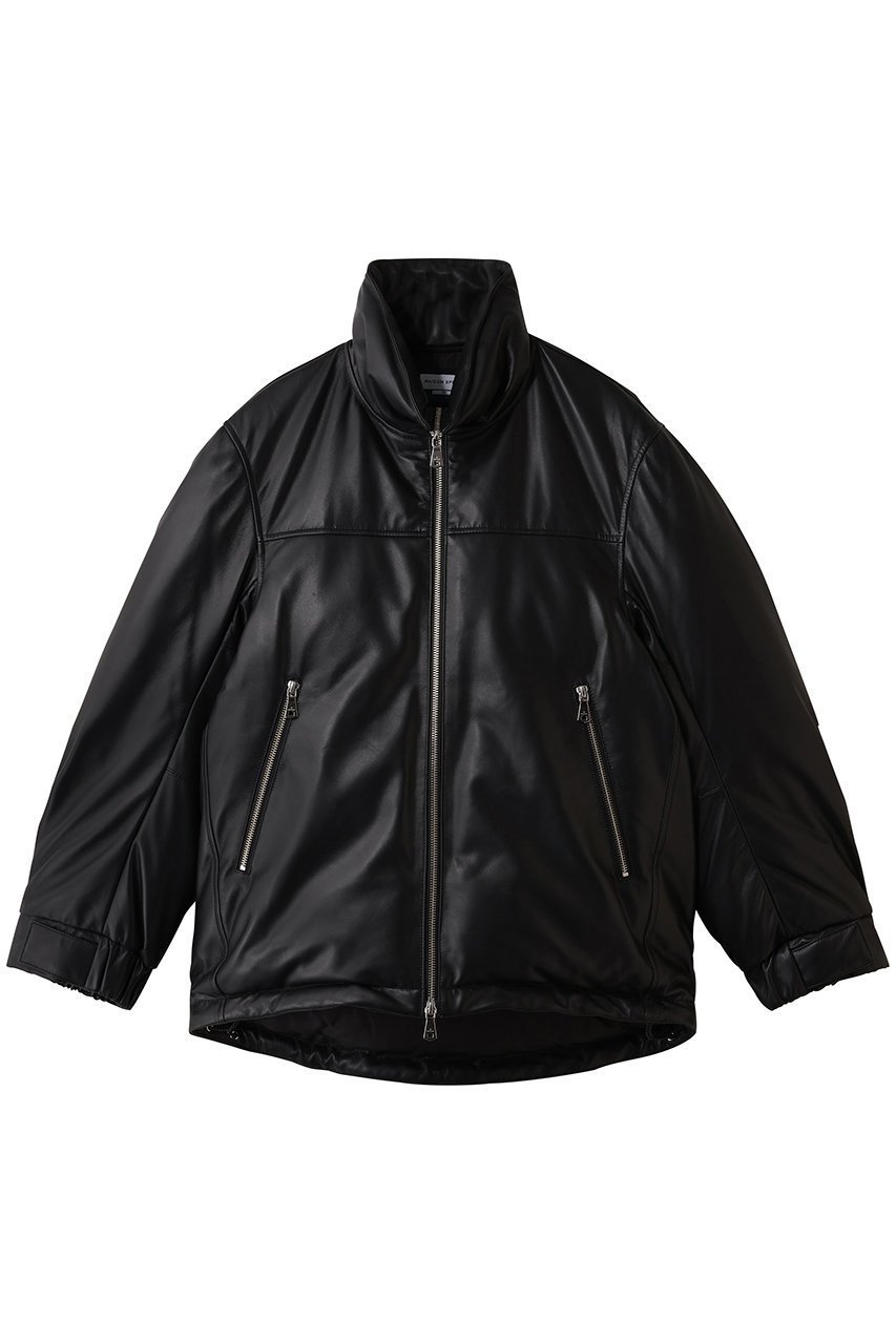 【メゾンスペシャル/MAISON SPECIAL】の【UNISEX】SHEEPレザーダウンブルゾン インテリア・キッズ・メンズ・レディースファッション・服の通販 founy(ファニー) 　ファッション　Fashion　レディースファッション　Fashion for Women　アウター　Coat / Outerwear Collection　レディースジャケット・軽アウター　Jackets　ブルゾンジャケット・スポーティアウター　Blouson Jackets　ユニセックス　Unisex, Genderless　ジャケット　Jacket, Outerwear　ダウン　Down, Puffer　ブルゾン　Blouson, Bomber Jacket　新作・新入荷　New Arrivals / New In　BLK(ブラック)|ID: prp329100004779951 ipo3291000000034673906