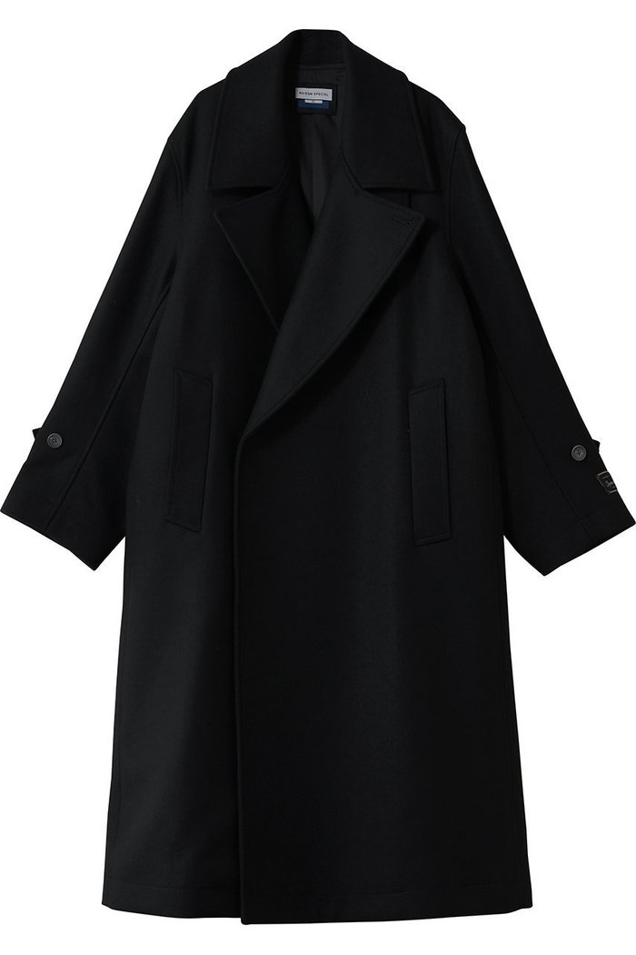 【メゾンスペシャル/MAISON SPECIAL】の【UNISEX】S140メルトンWコート インテリア・キッズ・メンズ・レディースファッション・服の通販 founy(ファニー) https://founy.com/ ファッション Fashion レディースファッション Fashion for Women アウター Coat / Outerwear Collection コート・ロングコート・ピーコート Long Coats, Peacoats & More ユニセックス Unisex, Genderless フィット Fit, Slim Fit メルトン Melton, Heavy Wool モダン Modern, Contemporary ロング Long, Long-Length 定番 Standard, Basic Item |ID: prp329100004779952 ipo3291000000035942710