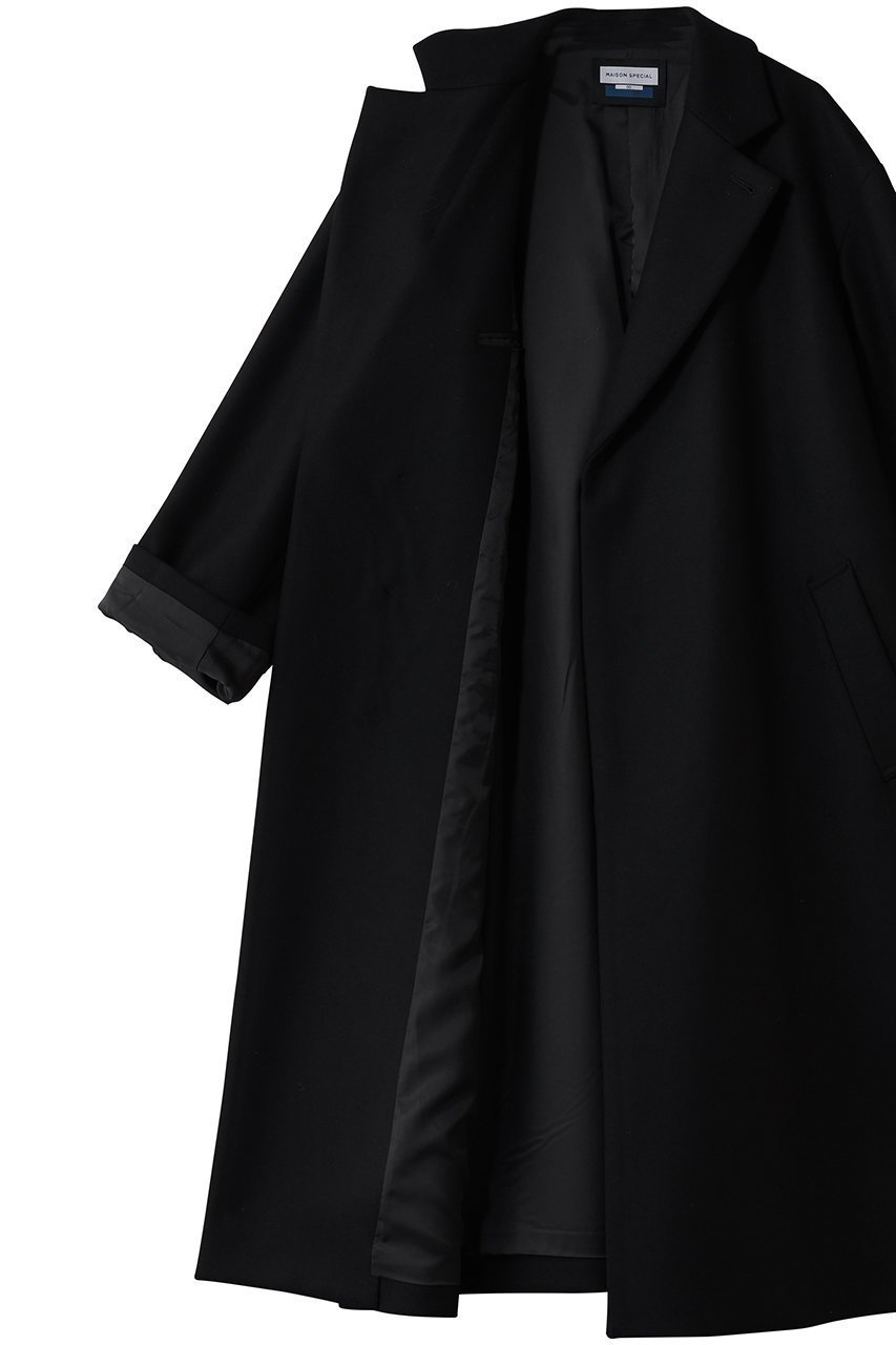 【メゾンスペシャル/MAISON SPECIAL】の【UNISEX】S170メルトンチェスターコート 人気、トレンドファッション・服の通販 founy(ファニー) 　ファッション　Fashion　レディースファッション　Fashion for Women　アウター　Coat / Outerwear Collection　コート・ロングコート・ピーコート　Long Coats, Peacoats & More　チェスターコート・ロング丈アウター　Chester Coats / Chesterfield Long Coats　ユニセックス　Unisex, Genderless　チェスターコート　Chester Coat, Long Coat　トレンド　Trend, Trending Now　メルトン　Melton, Heavy Wool　ロング　Long, Long-Length　エレガント 上品　Elegant　other-6|ID: prp329100004779953 ipo3291000000035804587