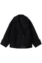 【アルアバイル/allureville】のメルトンコクーンミドルコート ブラック|ID:prp329100004779955