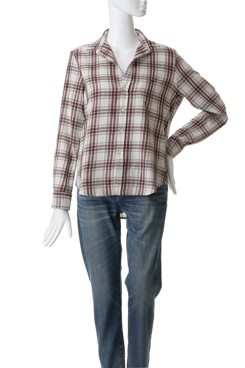 【フランク&アイリーン/Frank&Eileen】のEILEEN イタリアンコットン レッドチェック シャツ 人気、トレンドファッション・服の通販 founy(ファニー) 　ファッション　Fashion　レディースファッション　Fashion for Women　トップス・カットソー　Cut & Sew Tops　シャツ・ブラウス・オフィスカジュアル　Elegant Blouses & Button-Ups　スリーブ　Sleeve, Long Sleeve / Short Sleeve　チェック　Check, Plaid, Tartan　ボトム　Bottoms, Lower Wear　ロング　Long, Long-Length　other-2|ID: prp329100004780615 ipo3291000000036087151