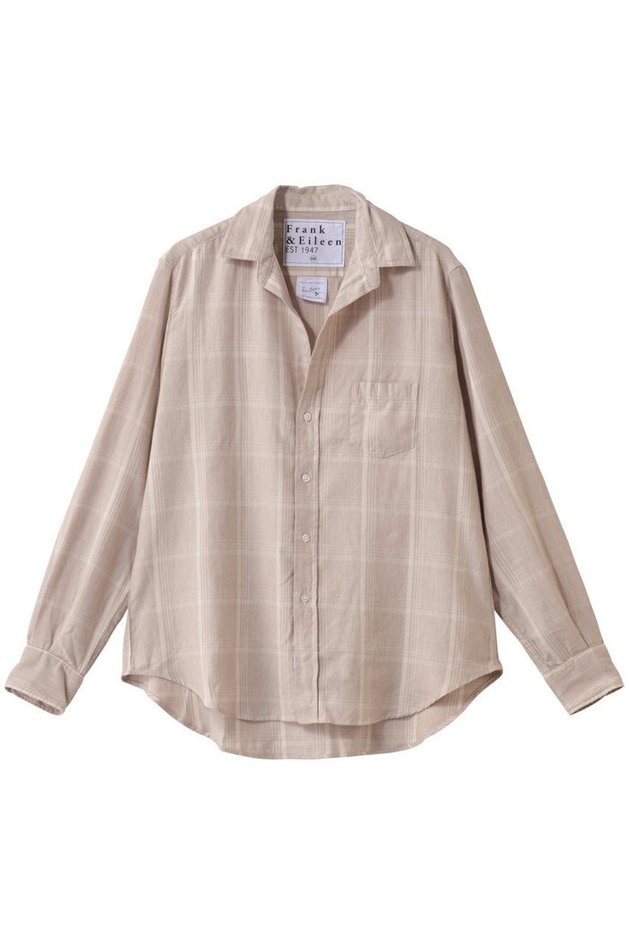 【フランク&アイリーン/Frank&Eileen】のEILEEN イタリアンコットン ナチュラルチェック シャツ インテリア・キッズ・メンズ・レディースファッション・服の通販 founy(ファニー) https://founy.com/ ファッション Fashion レディースファッション Fashion for Women トップス・カットソー Cut & Sew Tops シャツ・ブラウス・オフィスカジュアル Elegant Blouses & Button-Ups スリーブ Sleeve, Long Sleeve / Short Sleeve チェック Check, Plaid, Tartan ボトム Bottoms, Lower Wear ロング Long, Long-Length |ID: prp329100004780616 ipo3291000000035317784