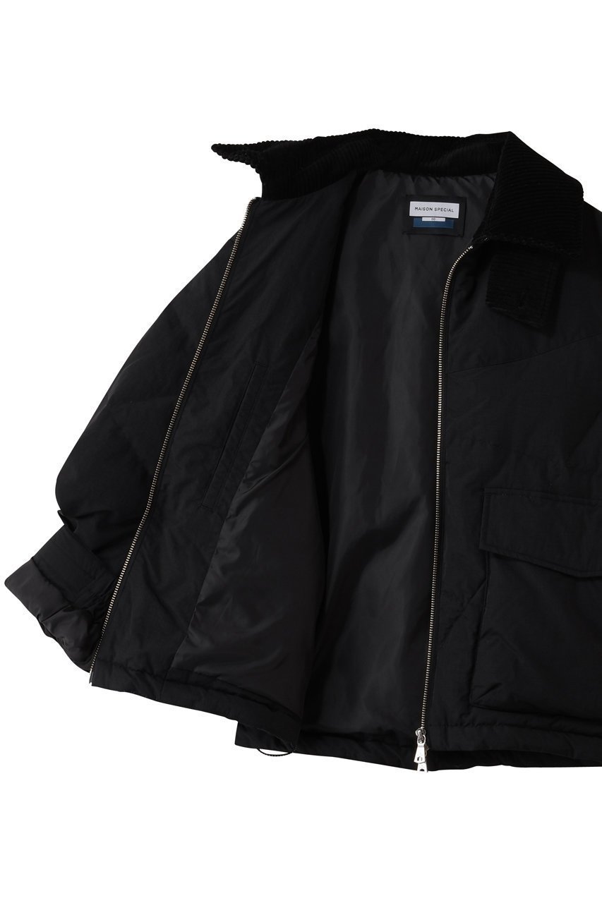 【メゾンスペシャル/MAISON SPECIAL】の【UNISEX】衿コーデュロイダウンブルゾン 人気、トレンドファッション・服の通販 founy(ファニー) 　ファッション　Fashion　レディースファッション　Fashion for Women　アウター　Coat / Outerwear Collection　レディースジャケット・軽アウター　Jackets　ブルゾンジャケット・スポーティアウター　Blouson Jackets　ユニセックス　Unisex, Genderless　コーデュロイ　Corduroy, Cord Fabric　ジャケット　Jacket, Outerwear　ダウン　Down, Puffer　トレンド　Trend, Trending Now　フェザー　Feather, Feather Detail　ブルゾン　Blouson, Bomber Jacket　ポケット　Pocket, Pocket Detail　ワーク　Workwear, Utility Style　A/W・秋冬　Autumn/Winter　other-6|ID: prp329100004780622 ipo3291000000035566366