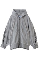 【メゾンスペシャル/MAISON SPECIAL】の【UNISEX】ワッフル切替スウェット レースアップZIPフーディー GRY(グレー)|ID: prp329100004780625 ipo3291000000036495679