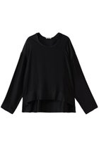 【ブラミンク/BLAMINK】の【BLMK】シルク インティメイト ブラウス 人気、トレンドファッション・服の通販 founy(ファニー) ファッション Fashion レディースファッション Fashion for Women トップス・カットソー Cut & Sew Tops シャツ・ブラウス・オフィスカジュアル Elegant Blouses & Button-Ups シルク Silk, 100% Silk スリット Slit, Slit Detail スリーブ Sleeve, Long Sleeve / Short Sleeve ラグジュアリー Luxury, Elegant リボン Ribbon, Bow ロング Long, Long-Length 定番 Standard, Basic Item thumbnail ブラック|ID: prp329100004780634 ipo3291000000036087182