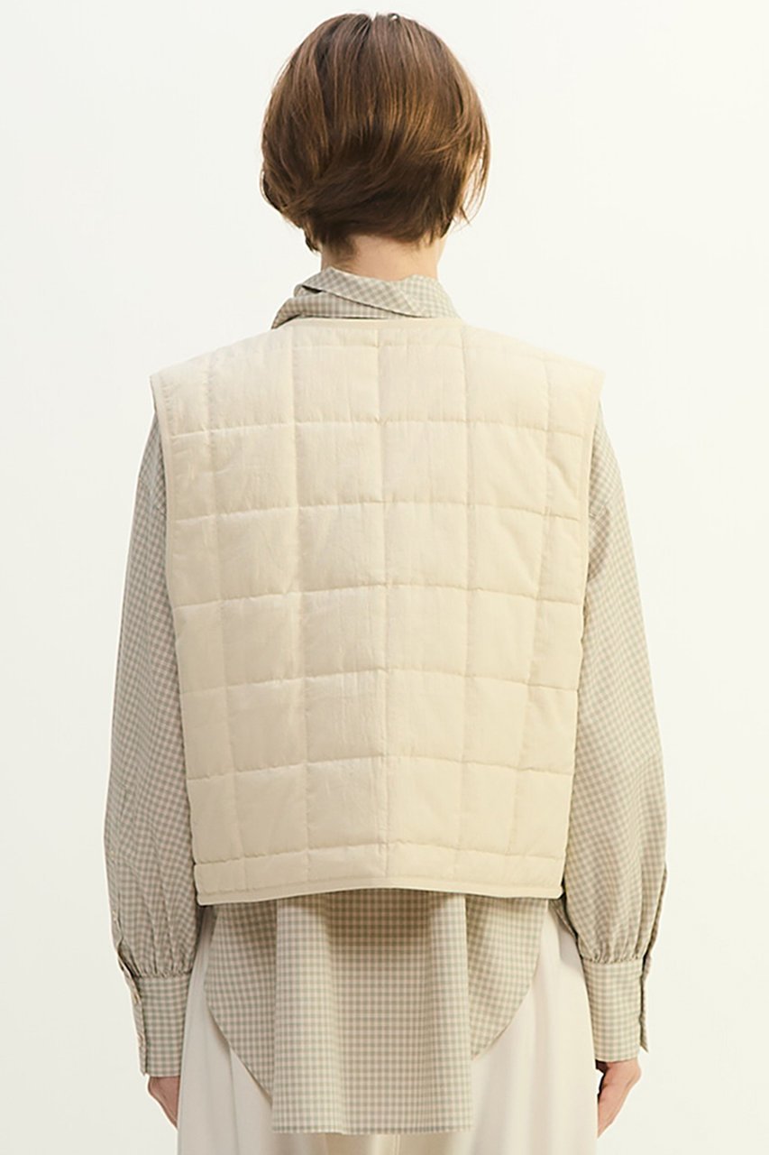 【プレインピープル/PLAIN PEOPLE】のコットンキルティングべスト 人気、トレンドファッション・服の通販 founy(ファニー) 　ファッション　Fashion　レディースファッション　Fashion for Women　アウター　Coat / Outerwear Collection　レディースジャケット・軽アウター　Jackets　2025年　2025　2025-2026秋冬・A/W　Autumn/Winter 2025–26 AW25–26　キルティング　Quilted, Quilting　キルト　Quilt, Quilted Fabric　コンパクト　Compact, Small Size　ジャケット　Jacket, Outerwear　スクエア　Square, Square Shape　バランス　Balance, Style Balance　ベスト　Vest, Waistcoat　ヴィンテージ　Vintage Style　エレガント 上品　Elegant　A/W・秋冬　Autumn/Winter　other-3|ID: prp329100004780636 ipo3291000000034684353