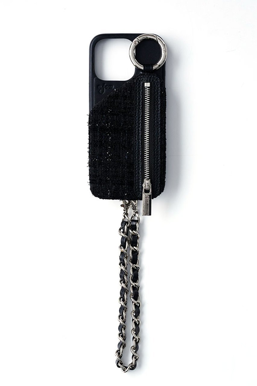 【エジュー/ajew】のiPhone15/15Pro ajew TWEED cadenas zipphone case 人気、トレンドファッション・服の通販 founy(ファニー) 　ファッション　Fashion　レディースファッション　Fashion for Women　アクセサリー　Fashion Accessories　カメラ　Camera Accessories　ショルダー　Shoulder, Shoulder Strap　ツイード　Twill, Twill Weave　ドッキング　Docking, Mixed Material　定番　Standard, Basic Item　なめらか　Smooth, Silky Texture　ポケット　Pocket, Pocket Detail　ラップ　Wrap, Wrap Design　ループ　Loop, Loop Knit　A/W・秋冬　Autumn/Winter　おすすめ　Recommended / Our Picks　エレガント 上品　Elegant　iPhone アイフォーン　iPhone　other-2|ID: prp329100004780641 ipo3291000000036104088