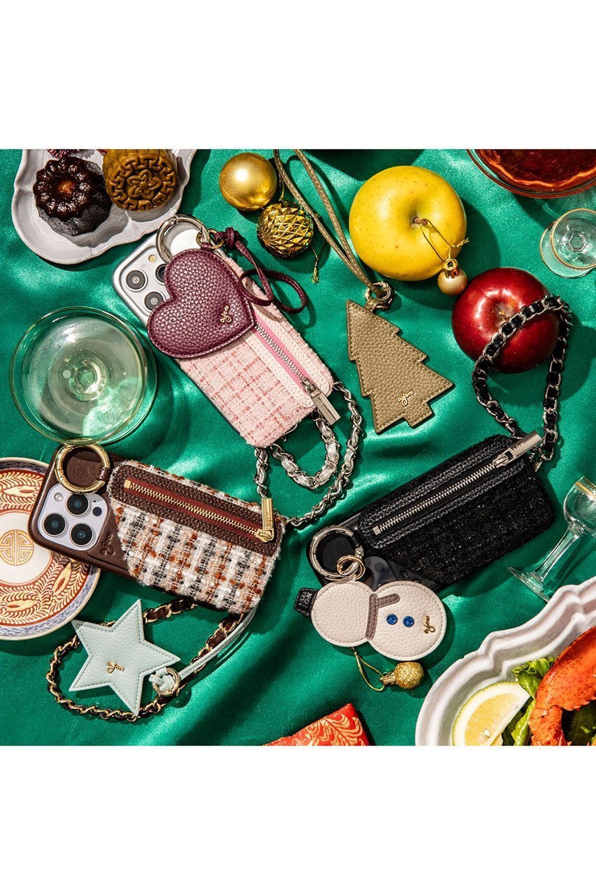 【エジュー/ajew】のiPhone15/15Pro ajew TWEED cadenas zipphone case 人気、トレンドファッション・服の通販 founy(ファニー) 　ファッション　Fashion　レディースファッション　Fashion for Women　アクセサリー　Fashion Accessories　カメラ　Camera Accessories　ショルダー　Shoulder, Shoulder Strap　ツイード　Twill, Twill Weave　ドッキング　Docking, Mixed Material　定番　Standard, Basic Item　なめらか　Smooth, Silky Texture　ポケット　Pocket, Pocket Detail　ラップ　Wrap, Wrap Design　ループ　Loop, Loop Knit　A/W・秋冬　Autumn/Winter　おすすめ　Recommended / Our Picks　エレガント 上品　Elegant　iPhone アイフォーン　iPhone　other-5|ID: prp329100004780641 ipo3291000000036104091