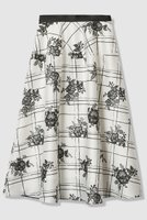 【アルアバイル/allureville】の【LOULOU WILLOUGHBY】SILK CO フラワーチェックスカート 人気、トレンドファッション・服の通販 founy(ファニー) ファッション Fashion レディースファッション Fashion for Women スカート Skirts ロングスカート Long Skirts / Maxi & Midi Skirts 2025年 2025 2025-2026秋冬・A/W Autumn/Winter 2025–26 AW25–26 イタリア Italy フレア Flare, Flared モノトーン Monotone, Black and White レース Lace, Lace Fabric ロング Long, Long-Length エレガント 上品 Elegant A/W・秋冬 Autumn/Winter |ID:prp329100004780656