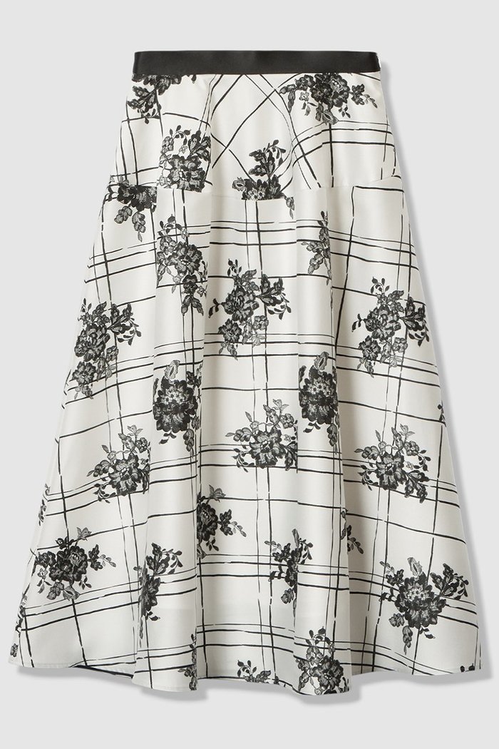 【アルアバイル/allureville】の【LOULOU WILLOUGHBY】SILK CO フラワーチェックスカート インテリア・キッズ・メンズ・レディースファッション・服の通販 founy(ファニー) https://founy.com/ ファッション Fashion レディースファッション Fashion for Women スカート Skirts ロングスカート Long Skirts / Maxi & Midi Skirts 2026年 2026 イタリア Italy フレア Flare, Flared モノトーン Monotone, Black and White レース Lace, Lace Fabric ロング Long, Long-Length エレガント 上品 Elegant 夏 Summer 春 Spring S/S・春夏 SS, Spring/Summer, Warm Season |ID: prp329100004780656 ipo3291000000036185198