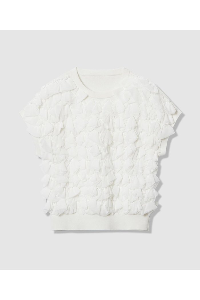 【アルアバイル/allureville】の【LOULOU WILLOUGHBY】ペタルパピヨンプルオーバー インテリア・キッズ・メンズ・レディースファッション・服の通販 founy(ファニー) https://founy.com/ ファッション Fashion レディースファッション Fashion for Women トップス・カットソー Cut & Sew Tops ニット Knit Tops & Sweaters カジュアルプルオーバー・ニットトップス Pullovers & Knit Tops / Casual Pullovers 2025年 2025 2025-2026秋冬・A/W Autumn/Winter 2025–26 AW25–26 おすすめ Recommended / Our Picks アンサンブル Ensemble Set ギャザー Gathered, Ruffled スリーブ Sleeve, Long Sleeve / Short Sleeve フリル Frill, Ruffle フレンチ French, French Style モチーフ Motif, Design Theme A/W・秋冬 Autumn/Winter |ID: prp329100004780664 ipo3291000000034684557