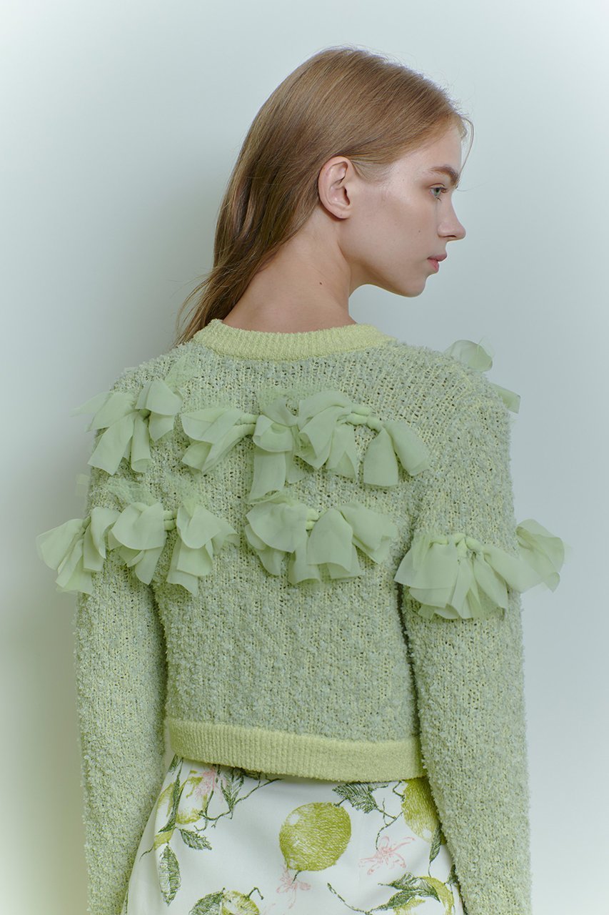 【アルアバイル/allureville】の【LOULOU WILLOUGHBY】ペタルパピヨンカーディガン 人気、トレンドファッション・服の通販 founy(ファニー) ファッション Fashion レディースファッション Fashion for Women トップス・カットソー Cut & Sew Tops ニット Knit Tops & Sweaters カーディガン・羽織り Layered Style Cardigans 2025年 2025 2025-2026秋冬・A/W Autumn/Winter 2025–26 AW25–26 おすすめ Recommended / Our Picks アンサンブル Ensemble Set カーディガン Cardigan, Knitwear ジョーゼット Georgette, Semi-Sheer Fabric ツイード/ツィード Choker, Choker Necklace リボン Ribbon, Bow A/W・秋冬 Autumn/Winter other-8|ID: prp329100004780665 ipo3291000000034684586