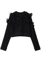 【アルアバイル/allureville】の【LOULOU WILLOUGHBY】ペタルパピヨンカーディガン 人気、トレンドファッション・服の通販 founy(ファニー) ファッション Fashion レディースファッション Fashion for Women トップス・カットソー Cut & Sew Tops ニット Knit Tops & Sweaters カーディガン・羽織り Layered Style Cardigans おすすめ Recommended / Our Picks アンサンブル Ensemble Set カーディガン Cardigan, Knitwear ジョーゼット Georgette, Semi-Sheer Fabric ツイード/ツィード Choker, Choker Necklace リボン Ribbon, Bow thumbnail ブラック|ID: prp329100004780665 ipo3291000000036130729