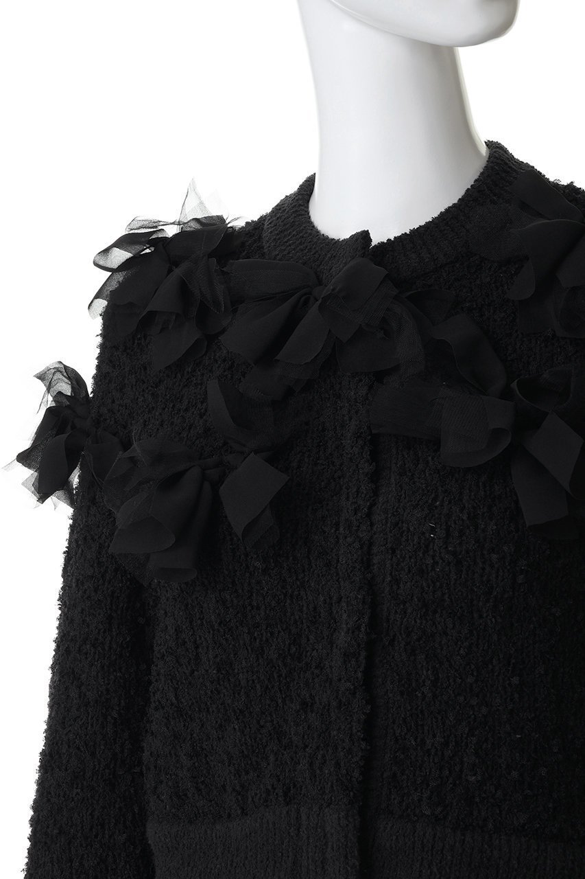 【アルアバイル/allureville】の【LOULOU WILLOUGHBY】ペタルパピヨンカーディガン 人気、トレンドファッション・服の通販 founy(ファニー) ファッション Fashion レディースファッション Fashion for Women トップス・カットソー Cut & Sew Tops ニット Knit Tops & Sweaters カーディガン・羽織り Layered Style Cardigans おすすめ Recommended / Our Picks アンサンブル Ensemble Set カーディガン Cardigan, Knitwear ジョーゼット Georgette, Semi-Sheer Fabric ツイード/ツィード Choker, Choker Necklace リボン Ribbon, Bow other-5|ID: prp329100004780665 ipo3291000000036130733