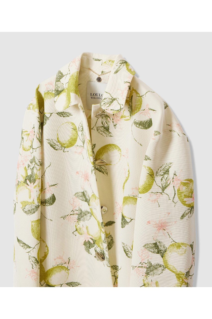 【アルアバイル/allureville】の【LOULOU WILLOUGHBY】RATTI レモン柄ステンカラーコート 人気、トレンドファッション・服の通販 founy(ファニー) ファッション Fashion レディースファッション Fashion for Women アウター Coat / Outerwear Collection コート・ロングコート・ピーコート Long Coats, Peacoats & More 2025年 2025 2025-2026秋冬・A/W Autumn/Winter 2025–26 AW25–26 イタリア Italy グログラン Grosgrain, Grosgrain Ribbon トレンド Trend, Trending Now ラグジュアリー Luxury, Elegant ロング Long, Long-Length A/W・秋冬 Autumn/Winter other-3|ID: prp329100004780667 ipo3291000000034684593