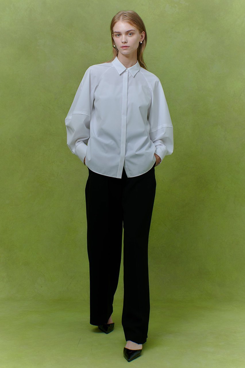 【アルアバイル/allureville】の【LOULOU WILLOUGHBY】キリカエボリュームシャツ 人気、トレンドファッション・服の通販 founy(ファニー) 　ファッション　Fashion　レディースファッション　Fashion for Women　トップス・カットソー　Cut & Sew Tops　シャツ・ブラウス・オフィスカジュアル　Elegant Blouses & Button-Ups　2026年　2026　スリーブ　Sleeve, Long Sleeve / Short Sleeve　バランス　Balance, Style Balance　パイピング　Piping, Trim Design　ロング　Long, Long-Length　夏　Summer　春　Spring　S/S・春夏　SS, Spring/Summer, Warm Season　other-4|ID: prp329100004780669 ipo3291000000036049829