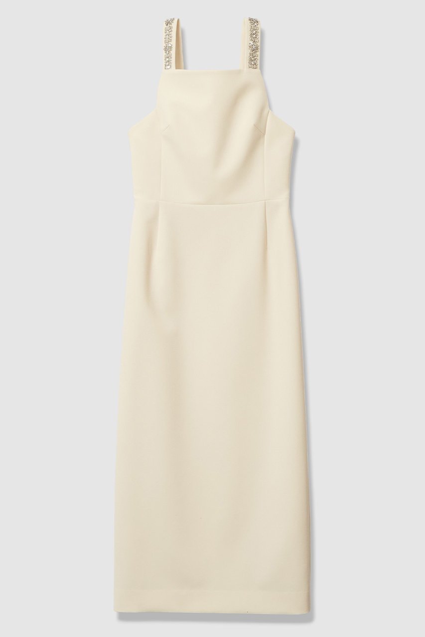 【アルアバイル/allureville】の【LOULOU WILLOUGHBY】ビジュージャンパースカート インテリア・キッズ・メンズ・レディースファッション・服の通販 founy(ファニー) 　ファッション　Fashion　レディースファッション　Fashion for Women　スカート　Skirts　ワンピース　Dresses　2025年　2025　2025-2026秋冬・A/W　Autumn/Winter 2025–26 AW25–26　アクセサリー　Fashion Accessories　チュニック　Tunic, Long Top　フラワー　Flower, Floral　モチーフ　Motif, Design Theme　ロング　Long, Long-Length　夏　Summer　A/W・秋冬　Autumn/Winter　アイボリー|ID: prp329100004780671 ipo3291000000034684620