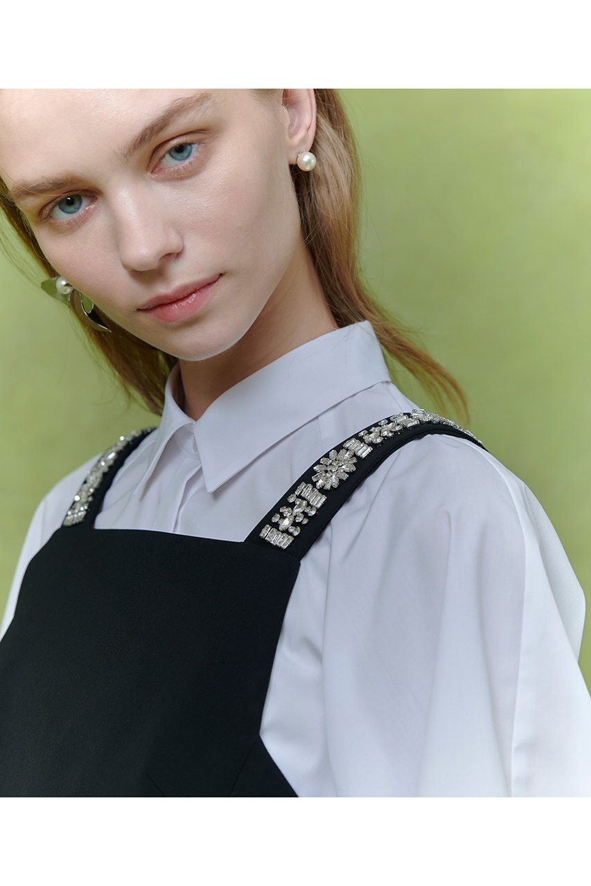 【アルアバイル/allureville】の【LOULOU WILLOUGHBY】ビジュージャンパースカート 人気、トレンドファッション・服の通販 founy(ファニー) 　ファッション　Fashion　レディースファッション　Fashion for Women　スカート　Skirts　ワンピース　Dresses　2025年　2025　2025-2026秋冬・A/W　Autumn/Winter 2025–26 AW25–26　アクセサリー　Fashion Accessories　チュニック　Tunic, Long Top　フラワー　Flower, Floral　モチーフ　Motif, Design Theme　ロング　Long, Long-Length　夏　Summer　A/W・秋冬　Autumn/Winter　other-7|ID: prp329100004780671 ipo3291000000034684628