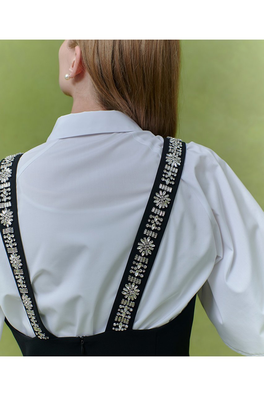 【アルアバイル/allureville】の【LOULOU WILLOUGHBY】ビジュージャンパースカート 人気、トレンドファッション・服の通販 founy(ファニー) 　ファッション　Fashion　レディースファッション　Fashion for Women　スカート　Skirts　ワンピース　Dresses　2025年　2025　2025-2026秋冬・A/W　Autumn/Winter 2025–26 AW25–26　アクセサリー　Fashion Accessories　チュニック　Tunic, Long Top　フラワー　Flower, Floral　モチーフ　Motif, Design Theme　ロング　Long, Long-Length　夏　Summer　A/W・秋冬　Autumn/Winter　other-8|ID: prp329100004780671 ipo3291000000034684630