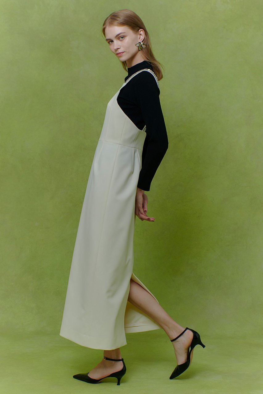 【アルアバイル/allureville】の【LOULOU WILLOUGHBY】ビジュージャンパースカート 人気、トレンドファッション・服の通販 founy(ファニー) 　ファッション　Fashion　レディースファッション　Fashion for Women　スカート　Skirts　ワンピース　Dresses　アクセサリー　Fashion Accessories　チュニック　Tunic, Long Top　フラワー　Flower, Floral　モチーフ　Motif, Design Theme　ロング　Long, Long-Length　夏　Summer　other-5|ID: prp329100004780671 ipo3291000000036883150