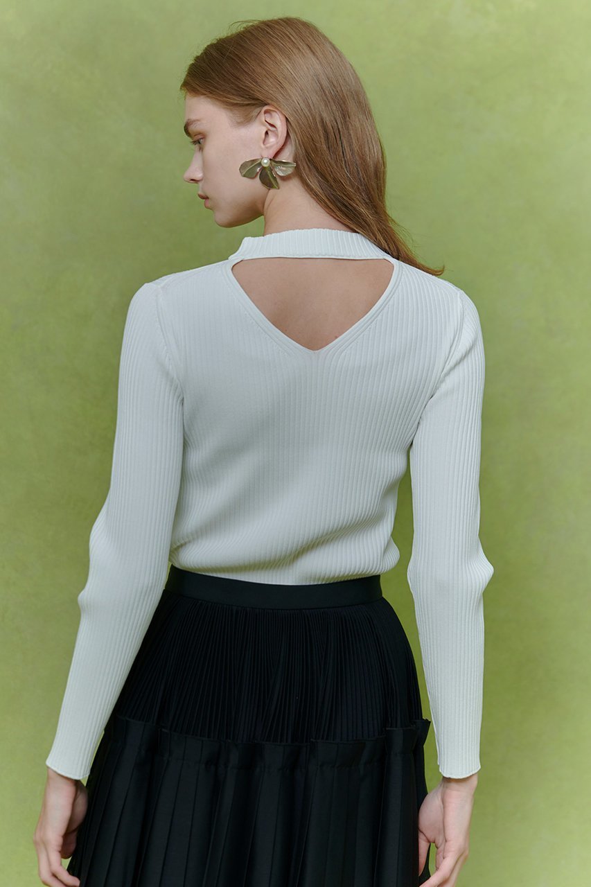 【アルアバイル/allureville】の【LOULOU WILLOUGHBY】ホルターバックVプルオーバー 人気、トレンドファッション・服の通販 founy(ファニー) ファッション Fashion レディースファッション Fashion for Women トップス・カットソー Cut & Sew Tops ニット Knit Tops & Sweaters カジュアルプルオーバー・ニットトップス Pullovers & Knit Tops / Casual Pullovers 2026年 2026 インナー Innerwear ベーシック Basic, Essential ボトム Bottoms, Lower Wear リブニット Rib Knit, Ribbed Knit エレガント 上品 Elegant 夏 Summer 春 Spring S/S・春夏 SS, Spring/Summer, Warm Season other-6|ID: prp329100004780673 ipo3291000000036105524