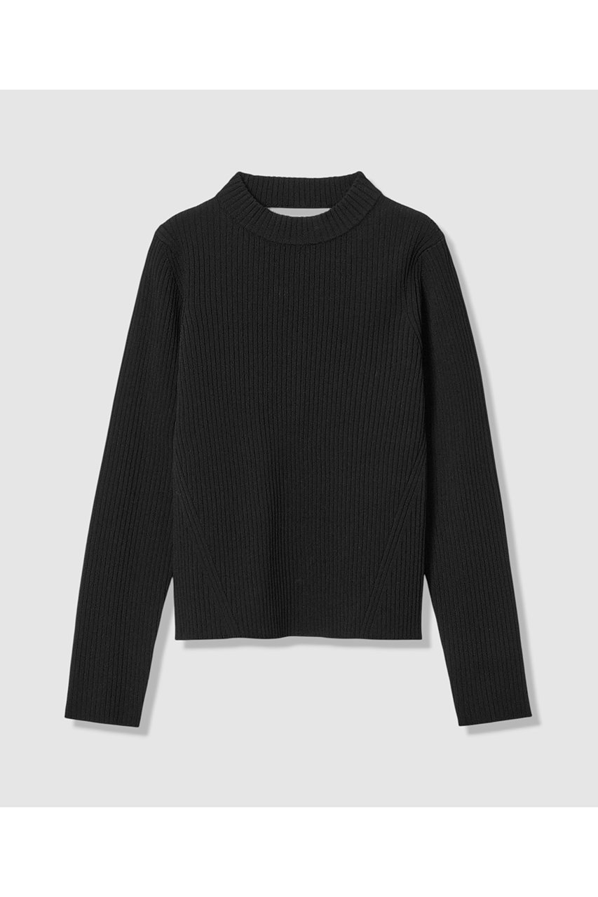 【アルアバイル/allureville】の【LOULOU WILLOUGHBY】ホルターバックVプルオーバー インテリア・キッズ・メンズ・レディースファッション・服の通販 founy(ファニー) 　ファッション　Fashion　レディースファッション　Fashion for Women　トップス・カットソー　Cut & Sew Tops　ニット　Knit Tops & Sweaters　カジュアルプルオーバー・ニットトップス　Pullovers & Knit Tops / Casual Pullovers　インナー　Innerwear　ベーシック　Basic, Essential　ボトム　Bottoms, Lower Wear　リブニット　Rib Knit, Ribbed Knit　エレガント 上品　Elegant　ブラック|ID: prp329100004780673 ipo3291000000036495697