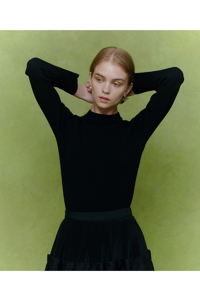 【アルアバイル/allureville】の【LOULOU WILLOUGHBY】ホルターバックVプルオーバー 人気、トレンドファッション・服の通販 founy(ファニー) 　ファッション　Fashion　レディースファッション　Fashion for Women　トップス・カットソー　Cut & Sew Tops　ニット　Knit Tops & Sweaters　カジュアルプルオーバー・ニットトップス　Pullovers & Knit Tops / Casual Pullovers　インナー　Innerwear　ベーシック　Basic, Essential　ボトム　Bottoms, Lower Wear　リブニット　Rib Knit, Ribbed Knit　エレガント 上品　Elegant　other-7|ID: prp329100004780673 ipo3291000000036495703