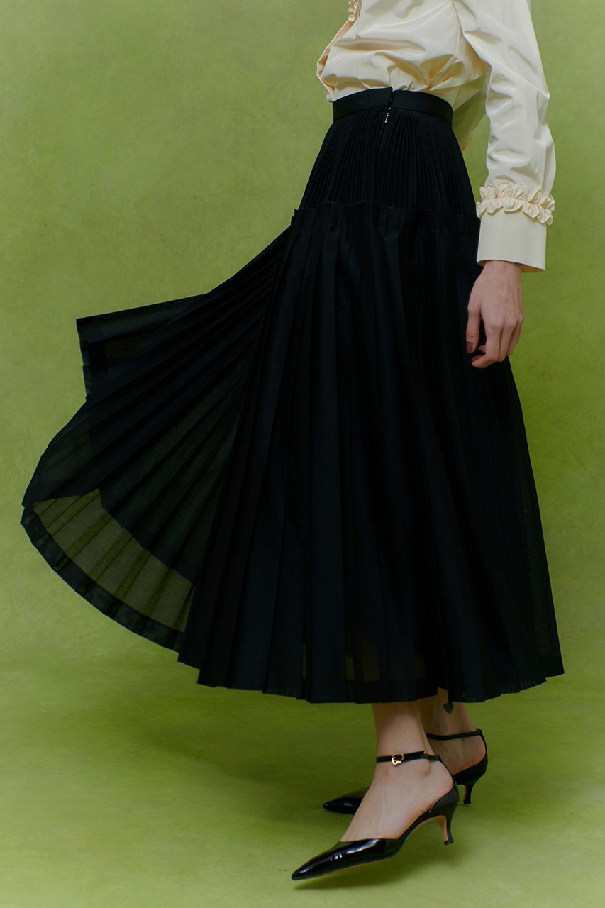 【アルアバイル/allureville】の【LOULOU WILLOUGHBY】カールマイヤープリーツスカート 人気、トレンドファッション・服の通販 founy(ファニー) ファッション Fashion レディースファッション Fashion for Women スカート Skirts プリーツスカート / 上品フェミニンスタイル Pleated Skirts ロングスカート Long Skirts / Maxi & Midi Skirts 2025年 2025 2025-2026秋冬・A/W Autumn/Winter 2025–26 AW25–26 シンプル Simple, Minimal ティアード Tiered, Tiered Style プリーツ Pleats, Pleated ロング Long, Long-Length 別注 Limited Edition, Custom Order A/W・秋冬 Autumn/Winter other-7|ID: prp329100004780675 ipo3291000000034684663