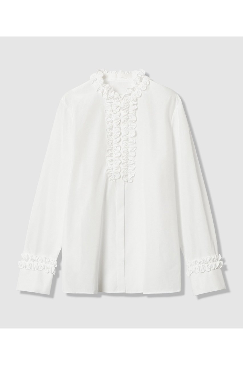 【アルアバイル/allureville】の【LOULOU WILLOUGHBY】テクニカルギャザーブラウス 人気、トレンドファッション・服の通販 founy(ファニー) 　ファッション　Fashion　レディースファッション　Fashion for Women　トップス・カットソー　Cut & Sew Tops　シャツ・ブラウス・オフィスカジュアル　Elegant Blouses & Button-Ups　2025年　2025　2025-2026秋冬・A/W　Autumn/Winter 2025–26 AW25–26　ギャザー　Gathered, Ruffled　スリーブ　Sleeve, Long Sleeve / Short Sleeve　フリル　Frill, Ruffle　ロング　Long, Long-Length　エレガント 上品　Elegant　A/W・秋冬　Autumn/Winter　 other-1|ID: prp329100004780677 ipo3291000000034684668