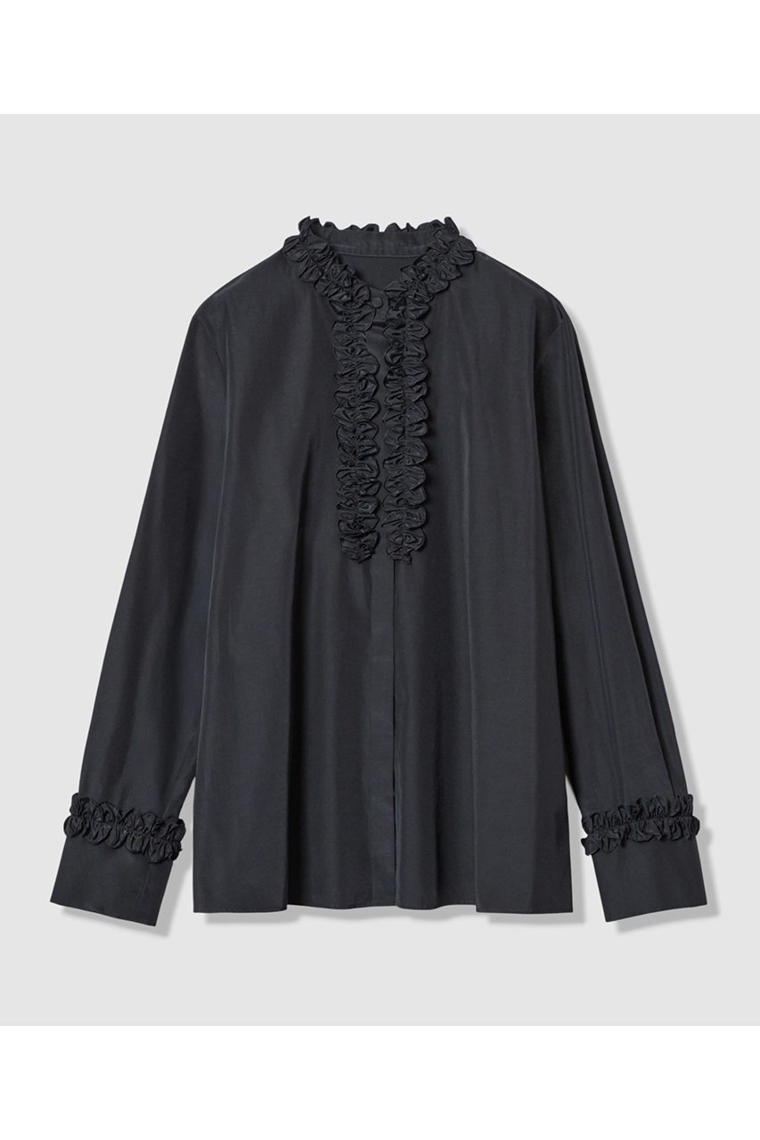 【アルアバイル/allureville】の【LOULOU WILLOUGHBY】テクニカルギャザーブラウス インテリア・キッズ・メンズ・レディースファッション・服の通販 founy(ファニー) ファッション Fashion レディースファッション Fashion for Women トップス・カットソー Cut & Sew Tops シャツ・ブラウス・オフィスカジュアル Elegant Blouses & Button-Ups 2026年 2026 ギャザー Gathered, Ruffled スリーブ Sleeve, Long Sleeve / Short Sleeve フリル Frill, Ruffle ロング Long, Long-Length エレガント 上品 Elegant 夏 Summer 春 Spring S/S・春夏 SS, Spring/Summer, Warm Season ネイビー|ID: prp329100004780677 ipo3291000000036185230